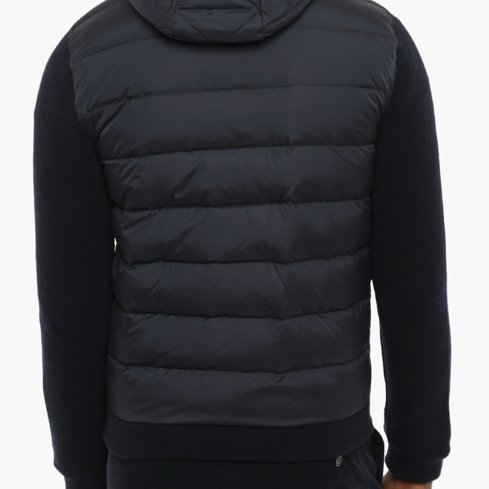 Men's Woolrich Black Puffer and Wool Jacket - Picture 3 of 16